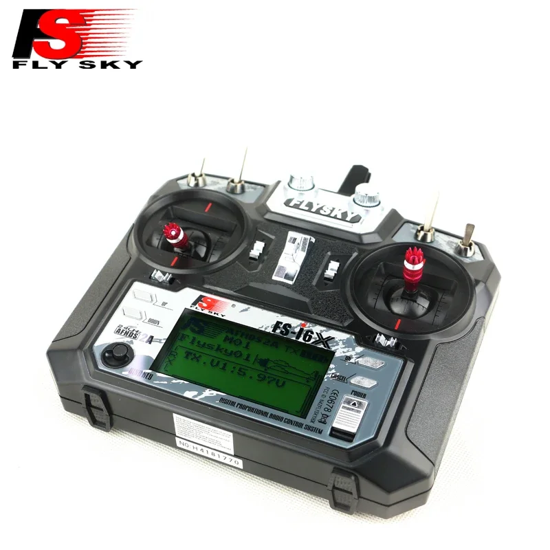 Récepteur Flysky I6X pour radiocommande RC avec module A8S installé, prêt à l'emploi.