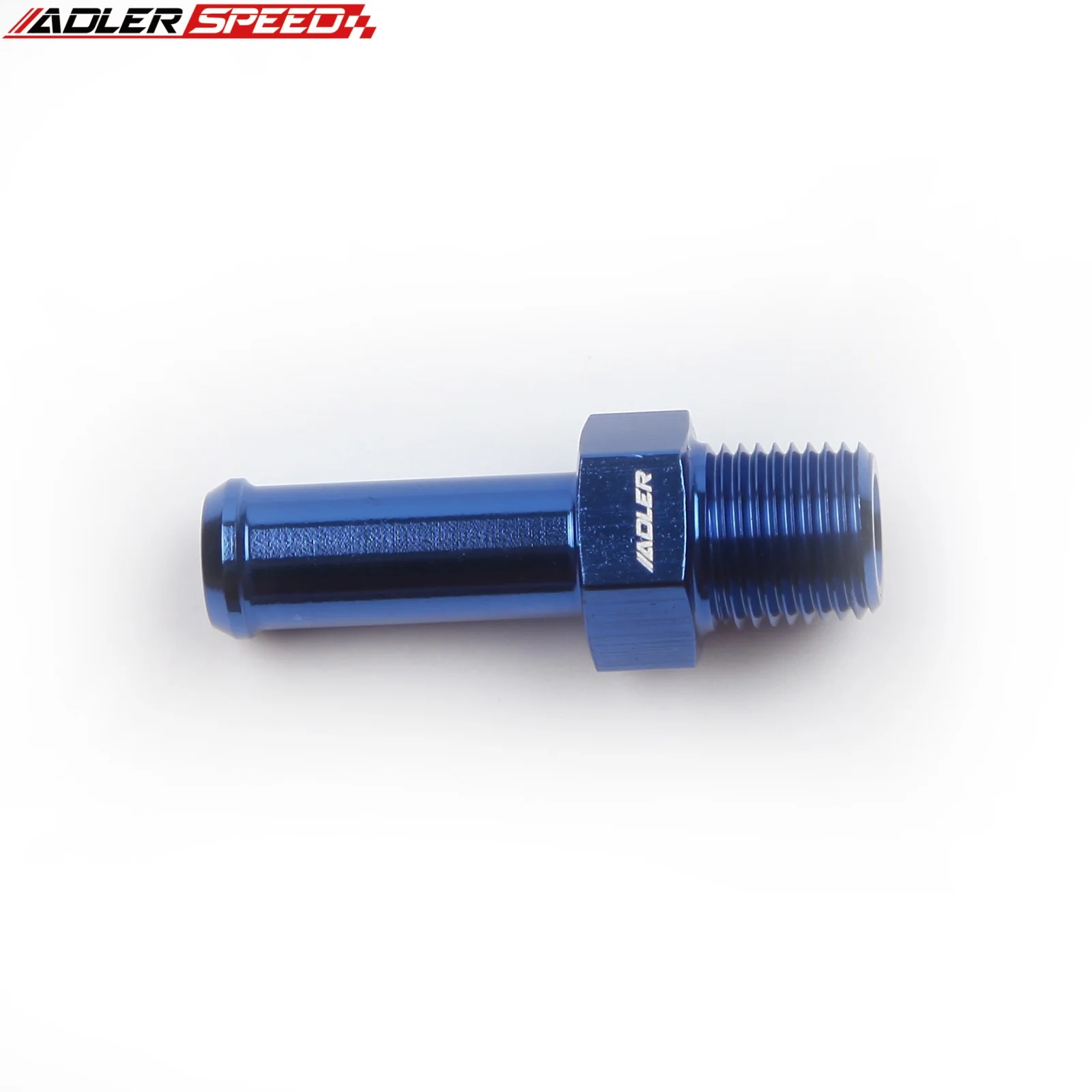 2PCS ADLERSPEED 1/8-27NPT  7.7mm 호스 바브 알루미늄 연료 피팅 어댑터 블루