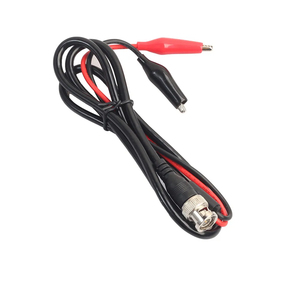 P1007 P1011 BNC Male Plug To Q9 Dual Hook Clip Test Probe Cable Leads 120CM With 2 Probes 500V Test Hook Oscilloscope Accessorie