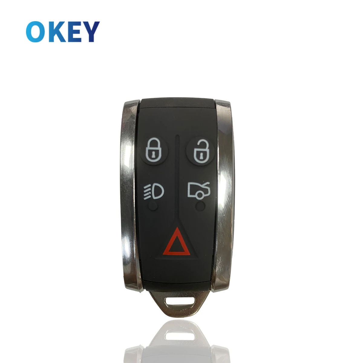 Okey Smart Remote Car Key Shell Replacement Case For JAGUAR X TYPE S XKR XF XK 2007 2008 2009 2010 2012 5 Button With Blade