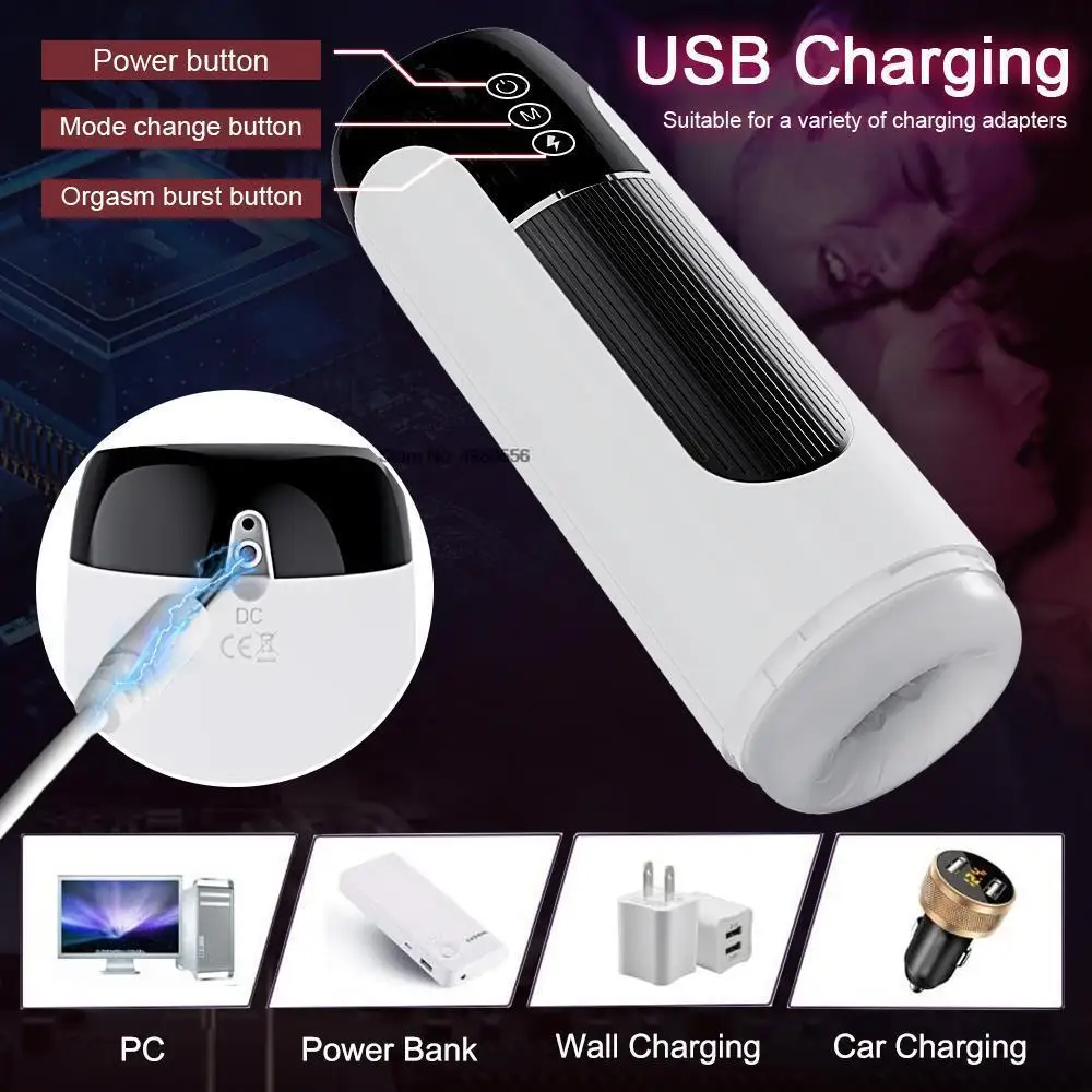 Vibration Automatic hine Blowjob Pussy Moaning Masturbation Cup Adult Men Sex Calciner Telescopic Male Mas_voghion.com