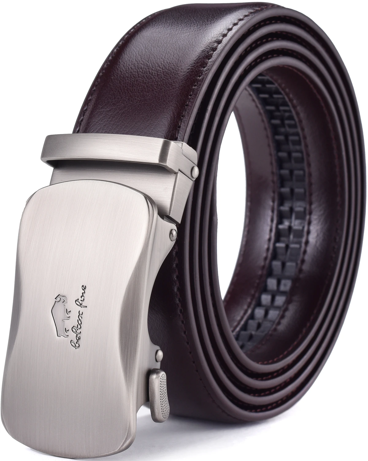 formal belt for men Mens Leather Ratchet Dress Belt with Automatic Sliding Buckle crocodile skin belt