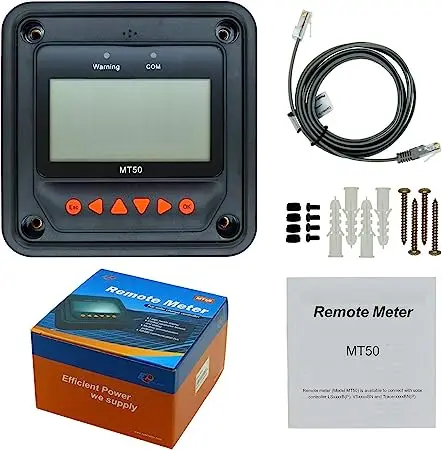 Description Picture 6 of itemEPEVER MT50 Remote Meter Monitor Set Data of TracerAN BN TRIRON LSB Solar Charge Controller LCD Display EPEVER Accessory