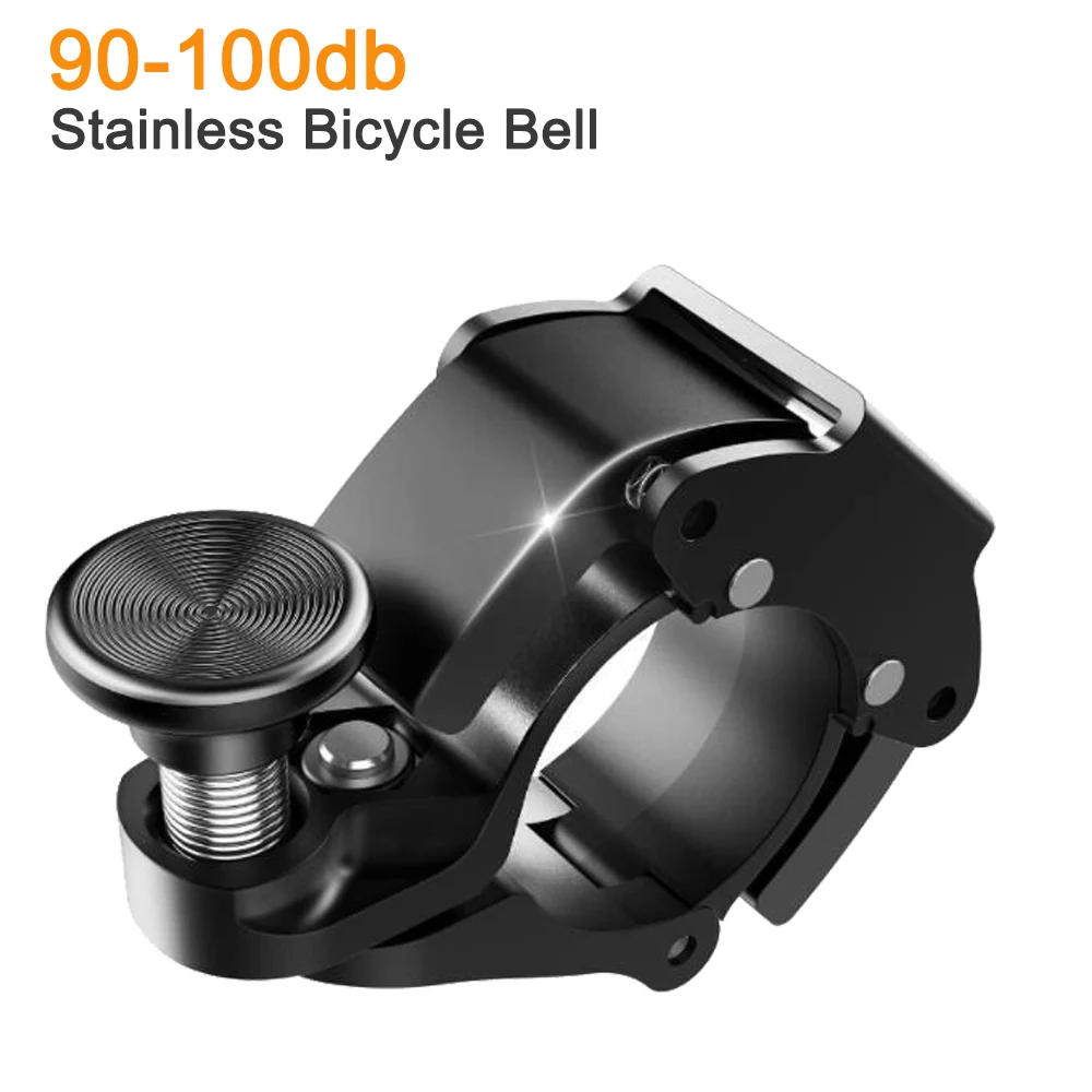 Bicycle Bell Stainless MTB Cycling Horn Bike Bell Handlebar Crisp Sound For Bicycle Safety Electric Bike Accessories