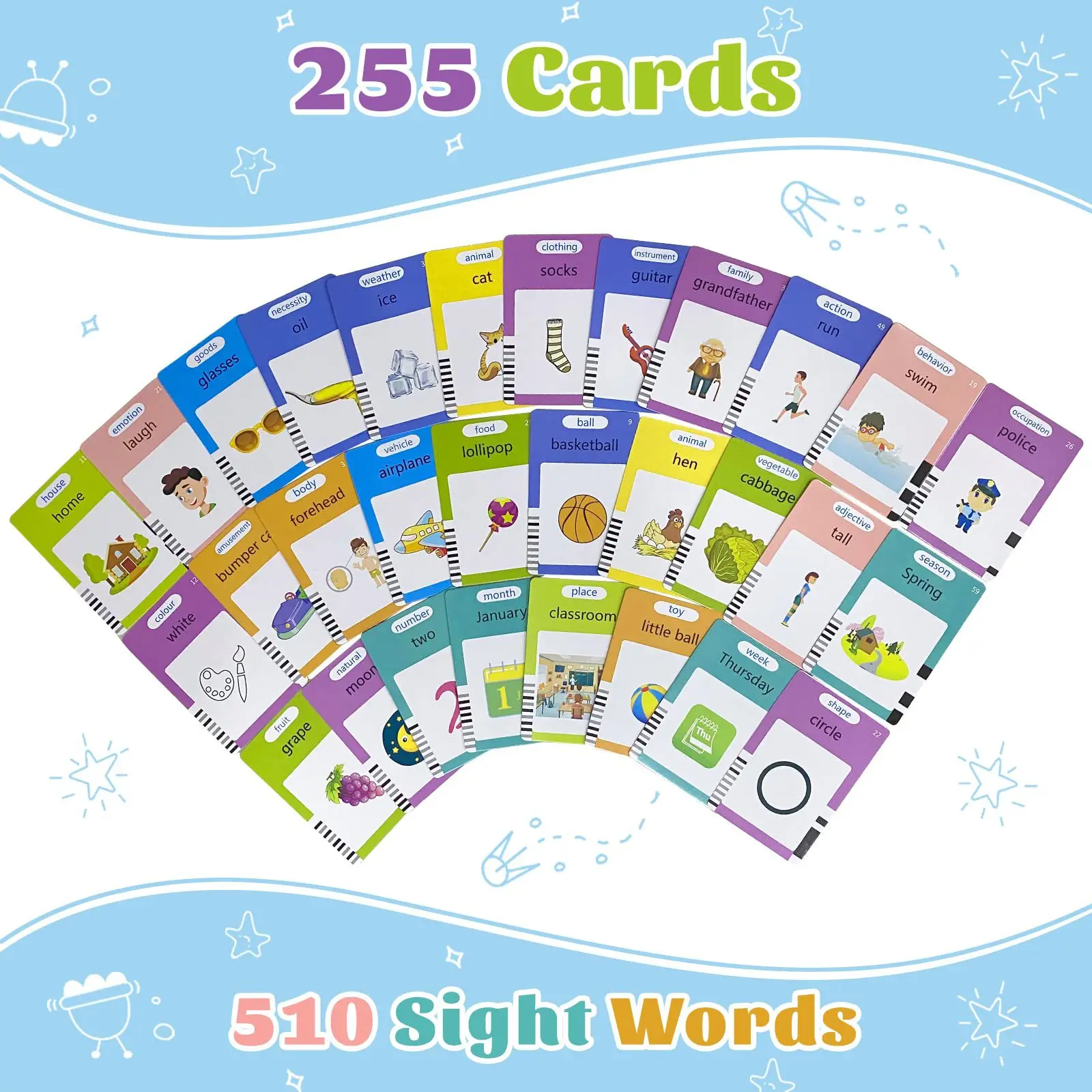 Baby Early Educational Learning English Talking Flash Card Words Reading Machine Audio Electronic Language Toy for Toddler Kid 3
