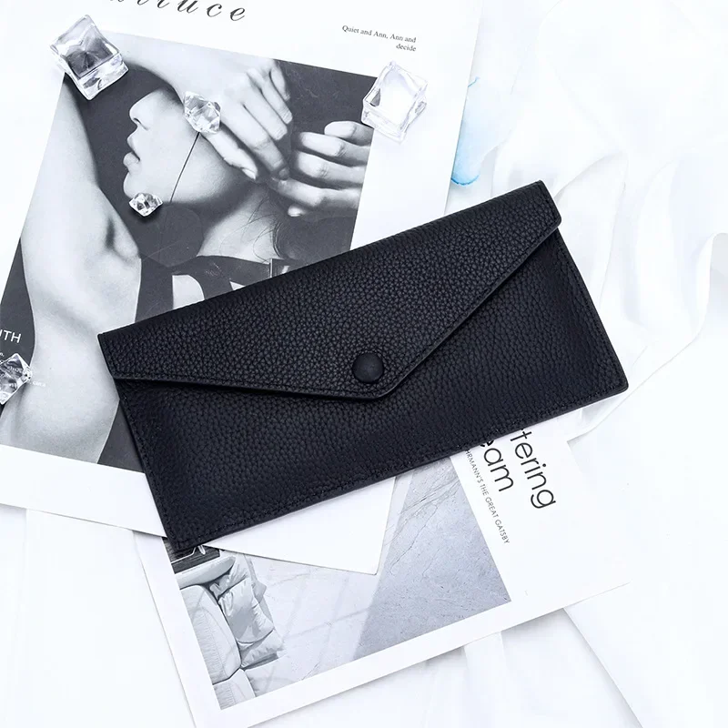 New Women Wallets Zipper Genuine Leather Coin Purse Ultrathin Organizer Case Wallet Multi-card Bit Bank Cards Holder Card Case