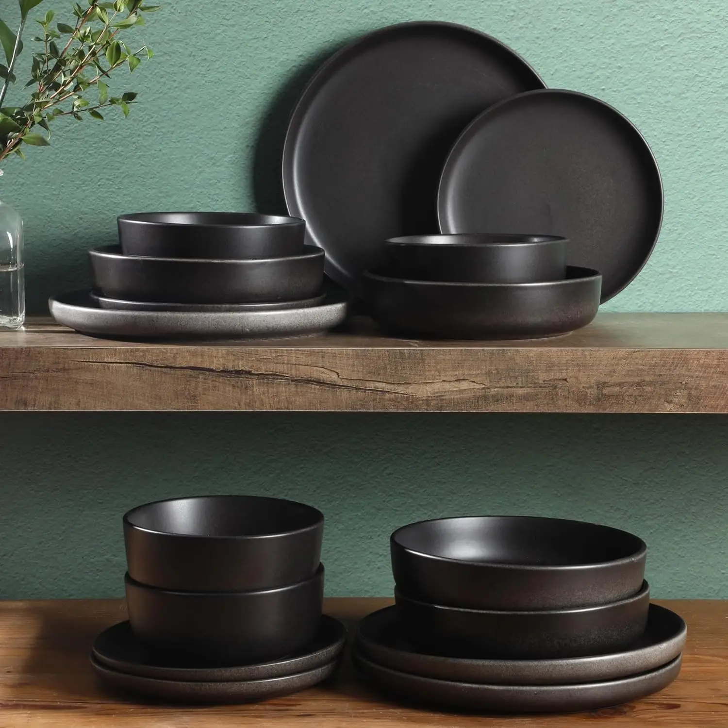 16-piece stoneware dinnerware set image 2
