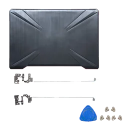 Premium Laptop Case for ASUS - Lid LCD Back Cover, Front Bezel, and Hinges Parts (BLACK A HINGES)
