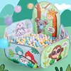 Portable Playpen for Child Playground Kids Tent children Balls Pit Ocean Balls Pool Cartoon Park Camping Dry Pool Xmas Gift 1.2m 4