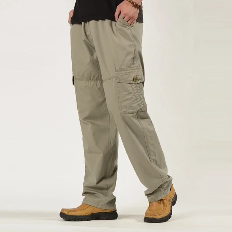 

Men Pants Large size Big 6XL Plus Men's Cargo Pants Trousers For Men Sports Pants Military Style Trousers Jogger Pants Male
