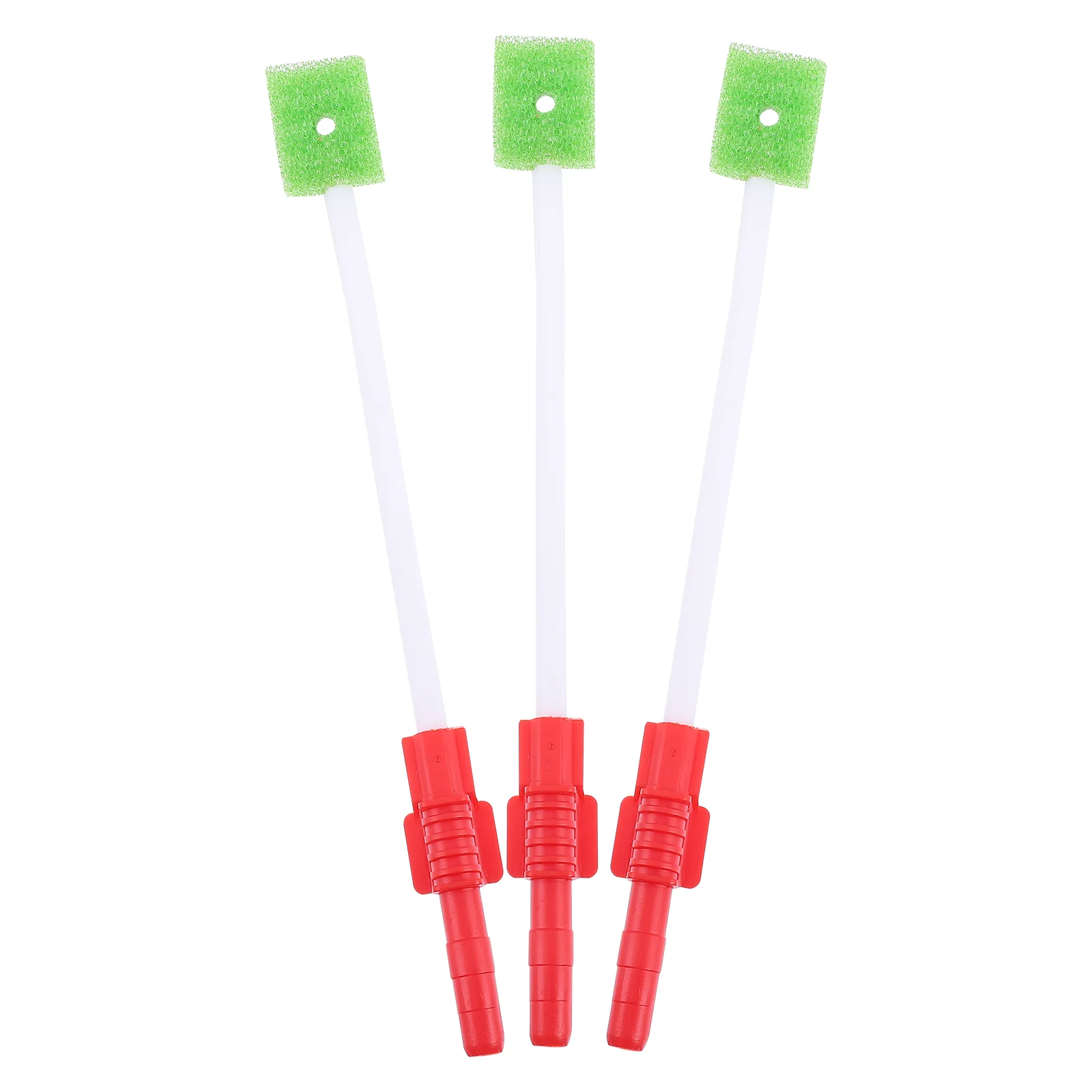 

3 Pcs Sponge Wand Mouth Cleansing Brush Oral Cleaning Stick Care Sputum Swabs for Elderly Red