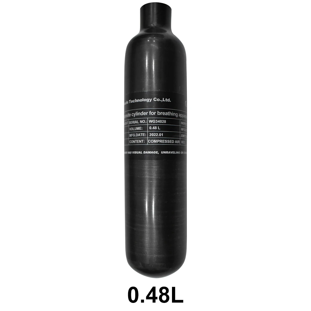 Bouteille d'air 9L 4500psi 30Mpa 300 Bar Réservoir d'air de plongée