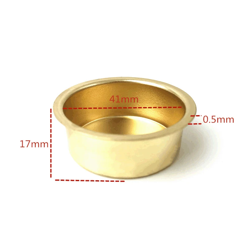 Metal Candle Cups Mini Candle Holder for DIY Containers Home Decorative lighting decoration in parties family gatherings