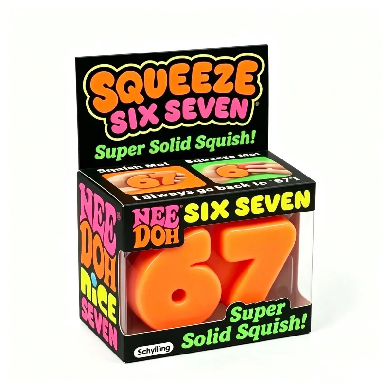 NeeDoh Squeeze Toy: Soft Stress Relief Sensory Fidget and Relaxation Hand Squeezer