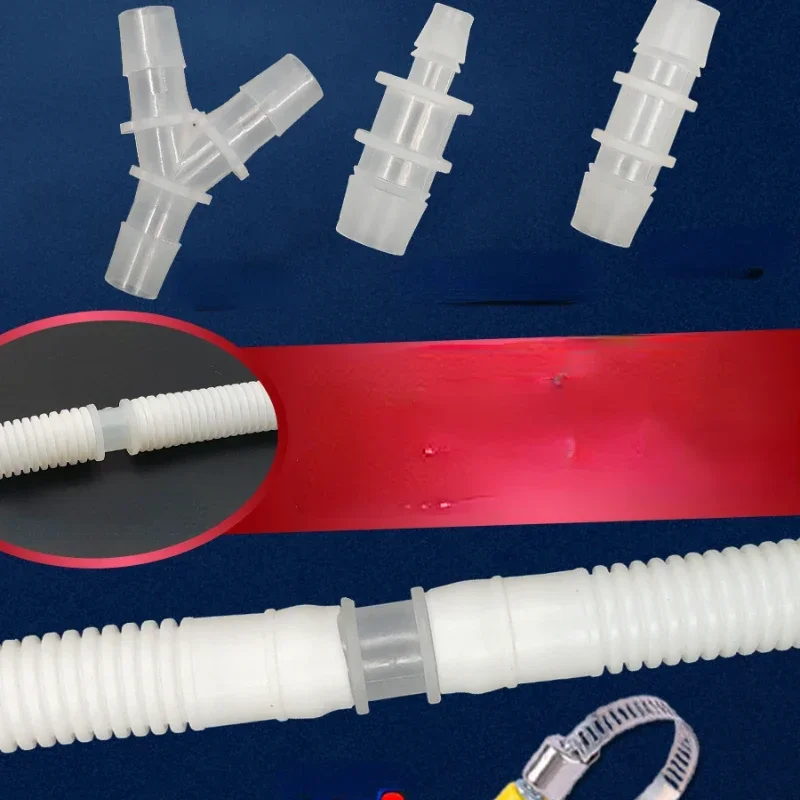Air condition drain hose connector straight/Y-tee adapter for Midea air conditioner extension Condensate outlet pipe connector