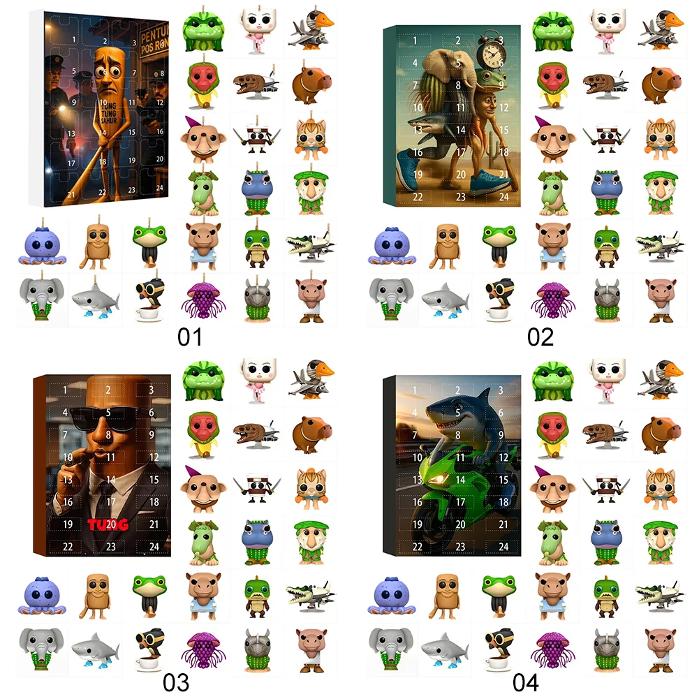 Tung Tung Sahur Character Blind Boxes Guess Bag Mystery Box Toy Funny Doll Toy Gift Desktop Decoration Collection Funny Doll Toy