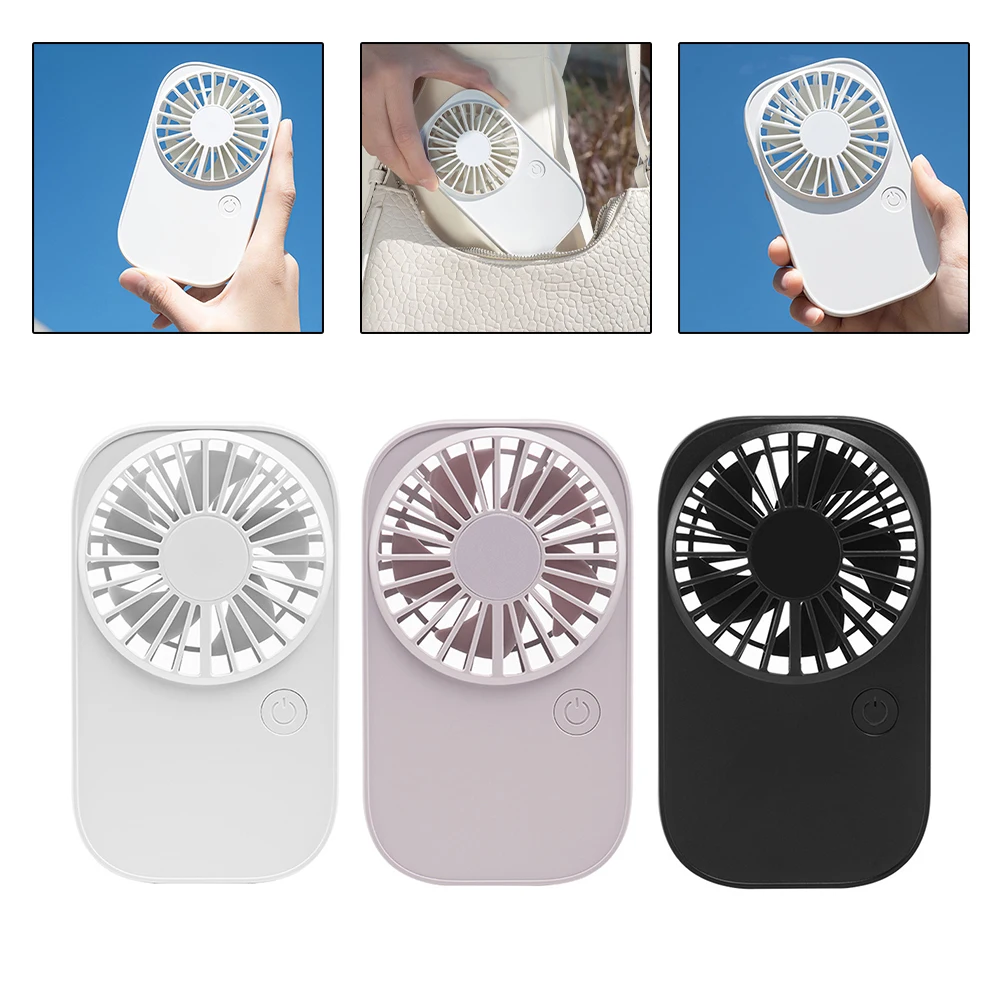 

1 Pcs Mini Handheld Small Fans With Low Noise Compact And Portable USB Charging Port Three Speed Adjustable Small Fans 3 Colors