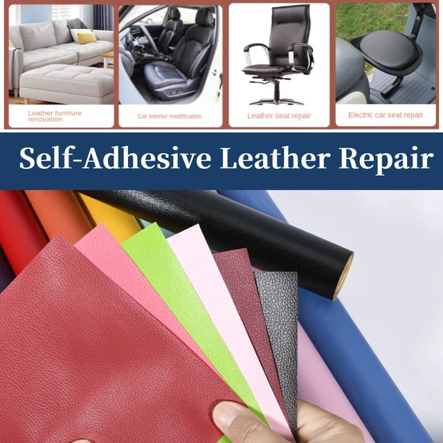 Self-Adhesive Artificial Leather Repair Patches PU Leather Fabric Stickers  for Leather Clothes Car Seats Bags Repair Sticky Tool - AliExpress