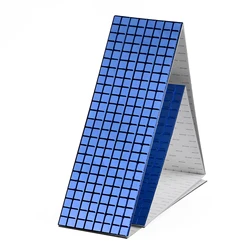 Mini Square Mirrors Mosaic Tiles - Self - Adhesive Real Glass for DIY Crafts & Home Decoration (Blue)