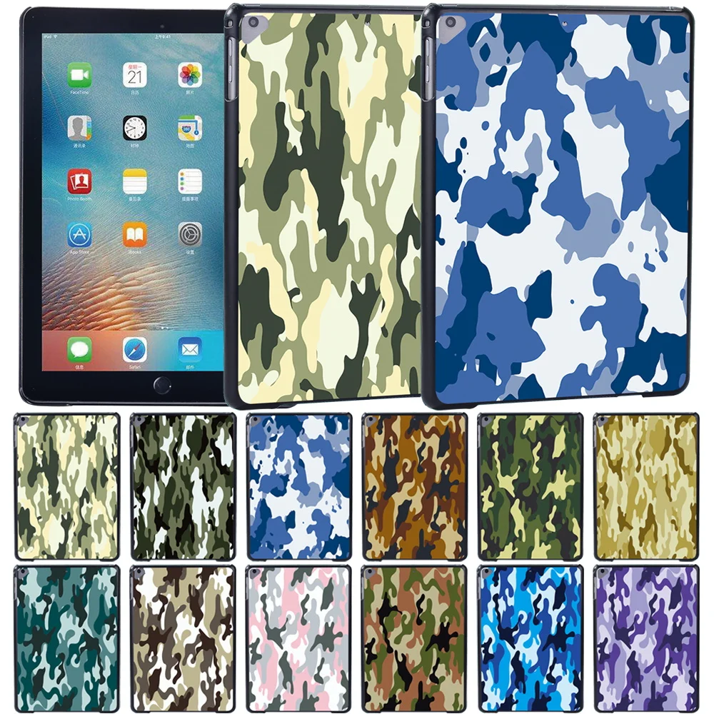 Per Apple Ipad Air 3 10.5 Pollici (2019)/Ipad Air/Air 2/Ipad Air 4 2020 10.9 Pollici Camouflage Pattern Tablet Cover Stilo