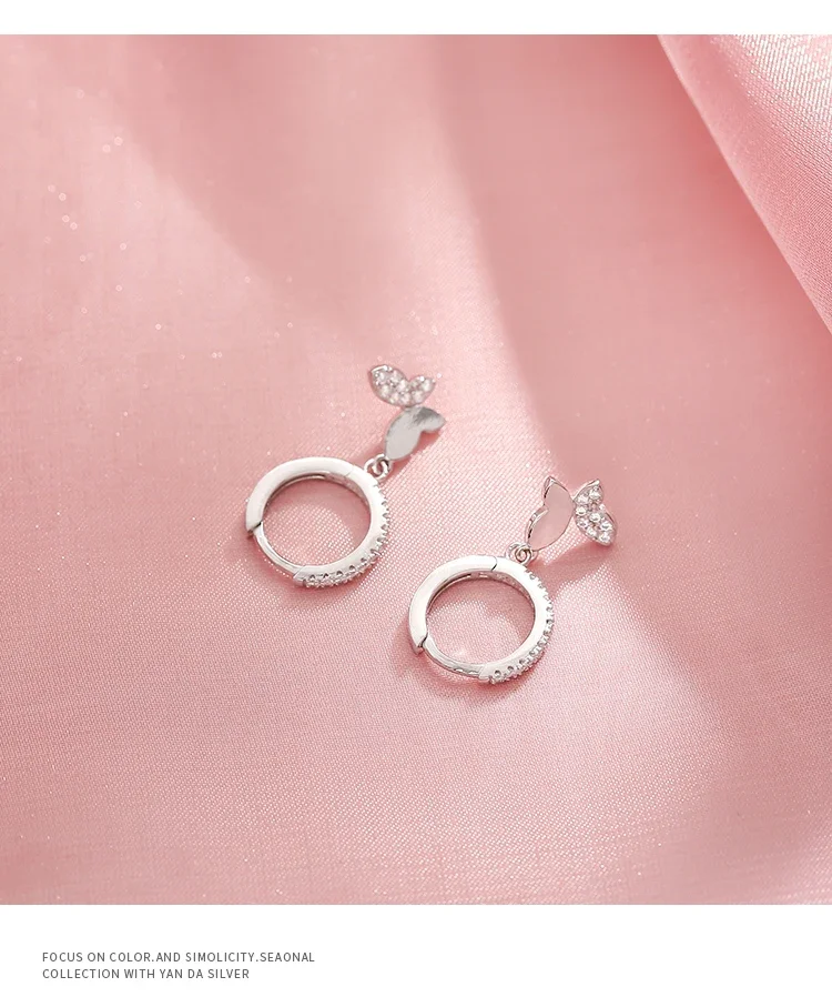Ohrringe aus 925er-Sterlingsilber, Vintage-Schmetterling, Zirkon, handgefertigte Ohrringe, Party-Accessoires, Schmuck, Geschenk – Detail 6