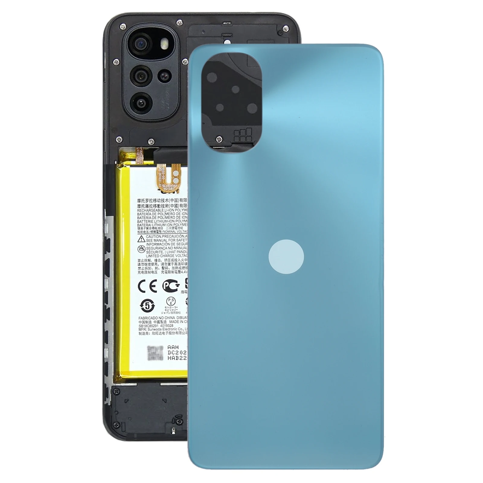 

Original Battery Back Cover for Motorola Moto G22 Phone Rear Housing Case Replacement