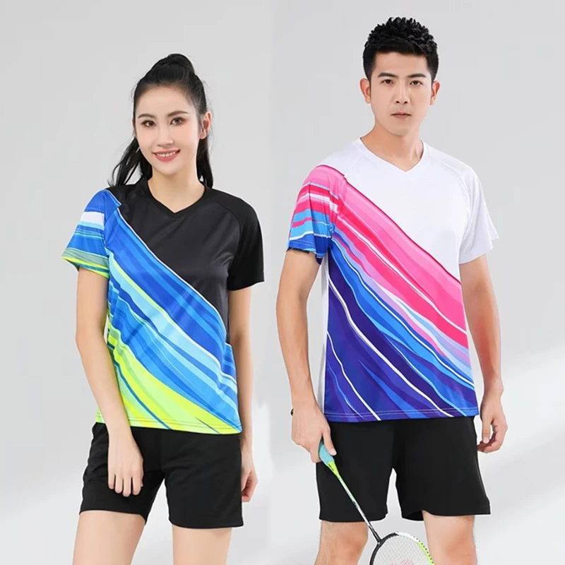 

Women & Men Tennis Shirt Shorts Boy Girl Badminton Uniform Child Table Tennis Set Short Sleeve Training Suit Fast Dry Sportswear
