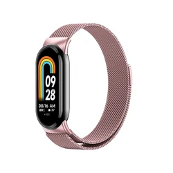 Elegant Milanese Loop Bracelet for Smartwatch - Global Version Accessory (Rose pink)