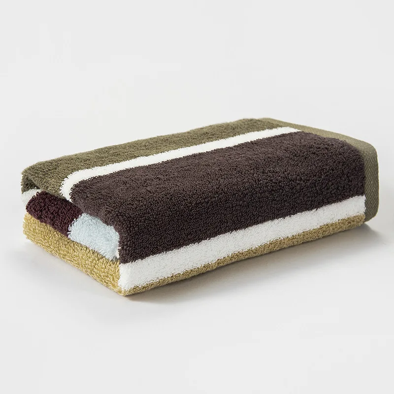 

Хлопковое полотенце для лица в полоску, 40*90, 3 шт.