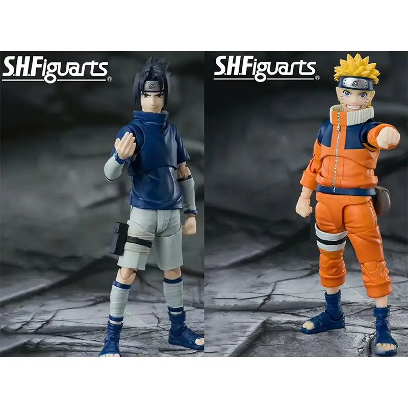 Originale Bandai S.H.Figuarts Shf Uzumaki Naruto The No.1 Ninja Uchiha Sasuke Genius Ninja Of Uchiha Model