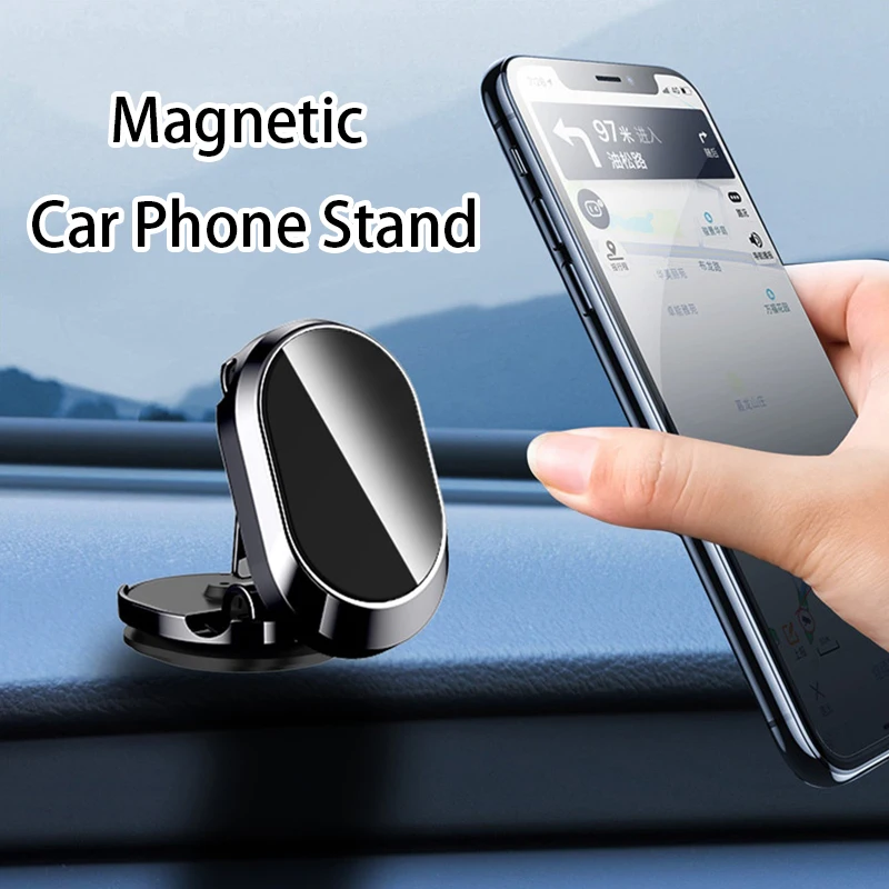 Supporto magnetico per telefono da auto in metallo supporto universale  pieghevole per telefono cellulare supporto magnetico per presa d'aria  supporto GPS per tutti i telefoni - AliExpress