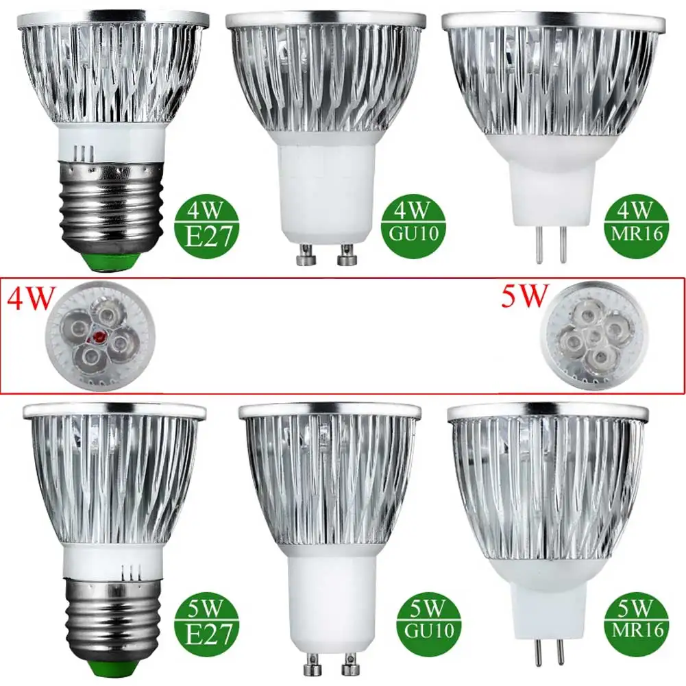 4W 5W E27 GU10 MR16 Base UV LED Ultraviolet LED Spotlight Bulb Home Lamp  Bulb 85 265V /12v led bulbs & tubes High brightness| | - AliExpress