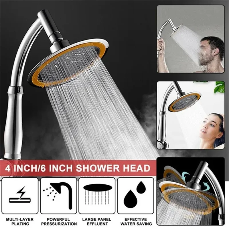 Walk-in shower with multiple shower heads for ⁣a spa-like feel