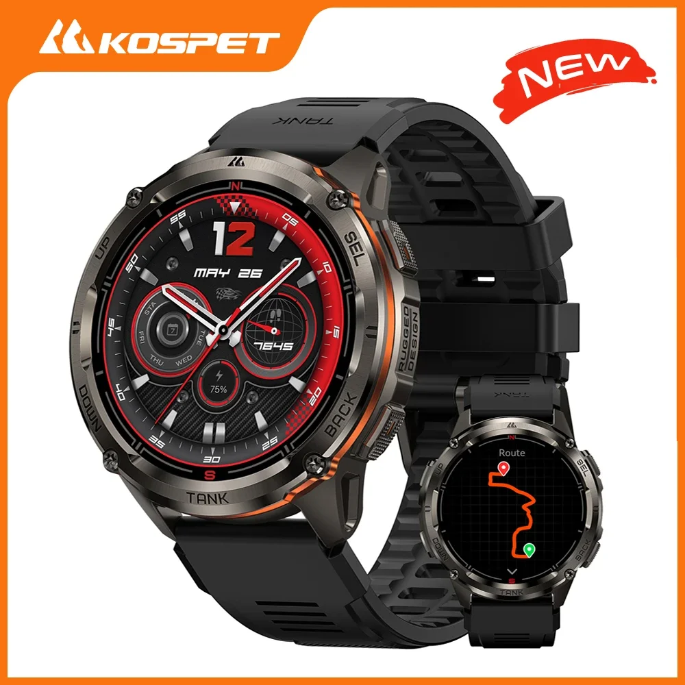 KOSPET TANK T3 Ultra 2 Smart Watch For Men GPS Stainless Steel
