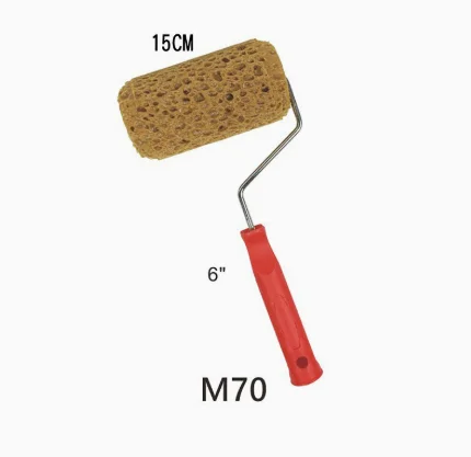 M60 해초 스펀지 롤러 브러쉬 모조 질감 도구 (액체 벽지 페인트 벽 장식 DIY 페인팅 도구 벽 페인트)