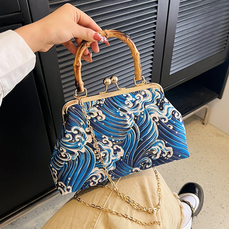 Nuova Borsa da Sera di Lusso per Donna, Clutch Estiva alla Moda, Borsa a Tracolla con Catena per Feste, Borsetta Femminile - immagine 2