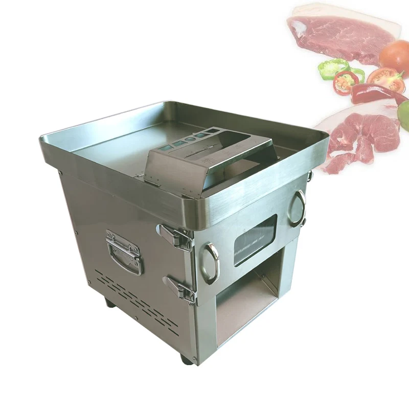 

150KG/H Electric Meat Slicer Machine Automatic Meat Grinder Slicer Shred Block Meat Slicing Machine