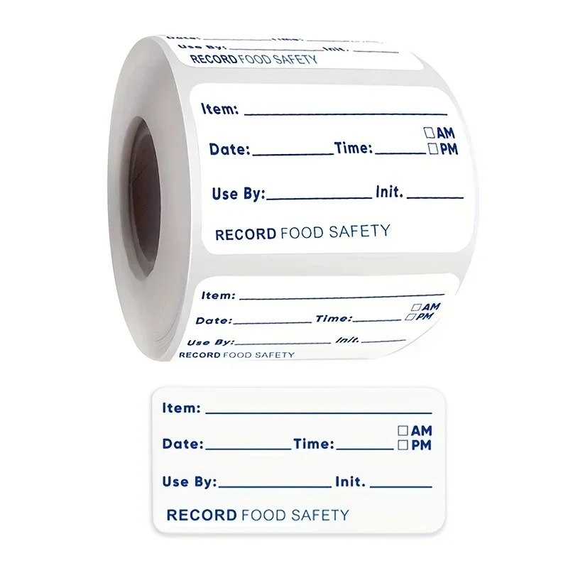Kitchen Sticker Refrigerator Freezer Food Storage Date Content Label Self-adhesive Roll Dissolvable Storage