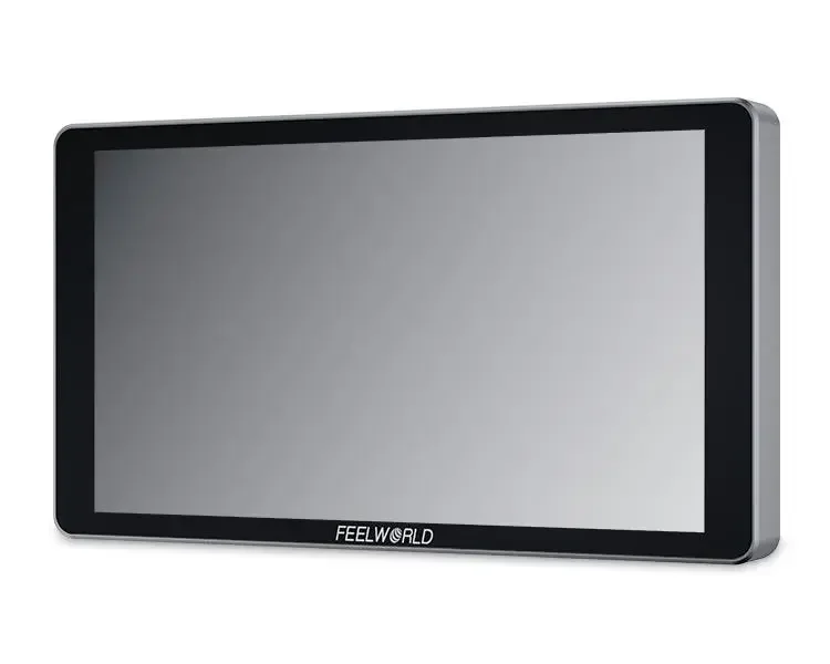 FEELWORLD P6XL 6 Inch Touch Screen 4K Monitor Aluminium Built-in Battery for DSLR Camera Field HDMI- High Brightness 1200nit