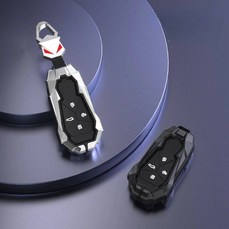 Alloy Car Key FOB Cover Case Protect Skin for Xpeng Xiaopeng P5 P7 G9 G3i Smart 4 Buttons Remote Keyless Keychain Accessories - Se23951144da546cbb8d45d24ab87b7e9u