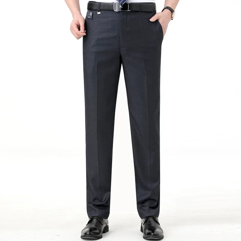 Top-Quality Men's Woolen Trousers Traf Suit Pants Business Formal Trousers for Men Man Pants Naples Wool Dress Pants business pants suit pants men pants