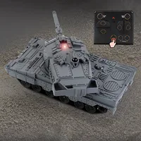 RTR RC Mini Battle Tank Toys Boys Gifts Remote Control Military Tanks with Infrared System 170 Degrees Rotate Turret RC Model 1