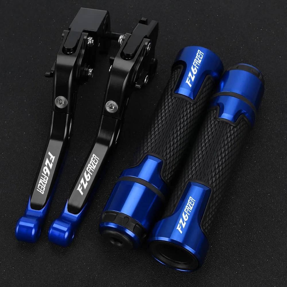 

Motorcycle Adjustable Brake Clutch Lever Foldable Handle Hand Grips Set For YAMAHA FZ6 FAZER 2004 2005 2006 2007 2008 2009 2010