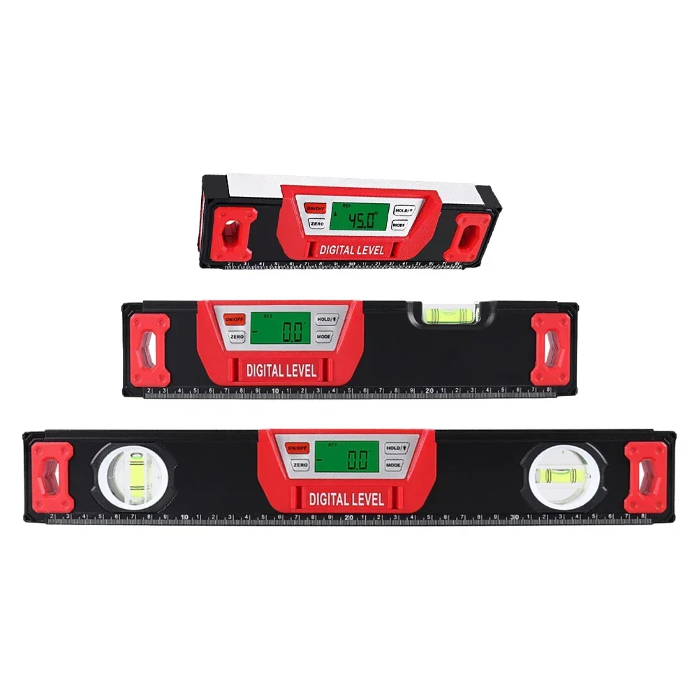 Digital Bubble Level Bubble Level High Accuracy IP Waterproof Large LED Display Magnetic Button Design Automatic Power-off