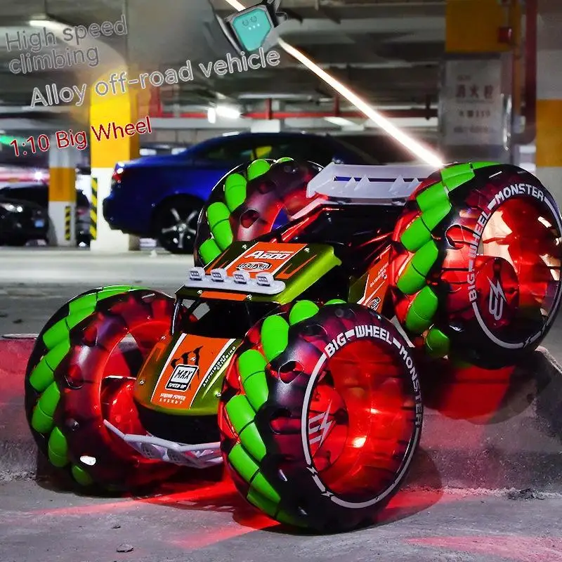 

1: 10 Giant Wheel High-Speed Climbing Off-Road Alloy Vehicle Gesture Dual Remote Control Children'S Remote Control Car Toy Car