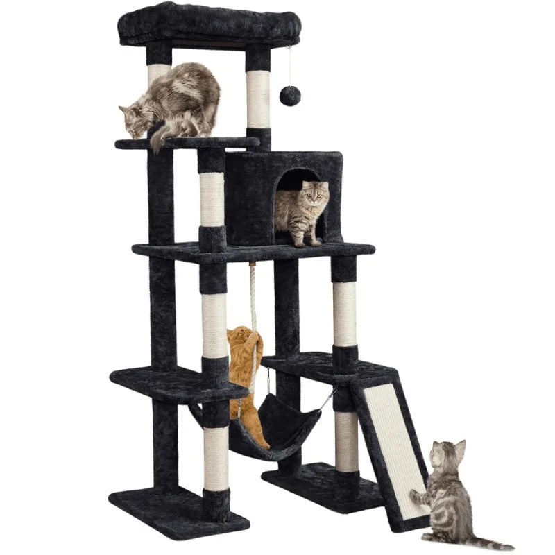 

63inch Cat Tree Tower, Black