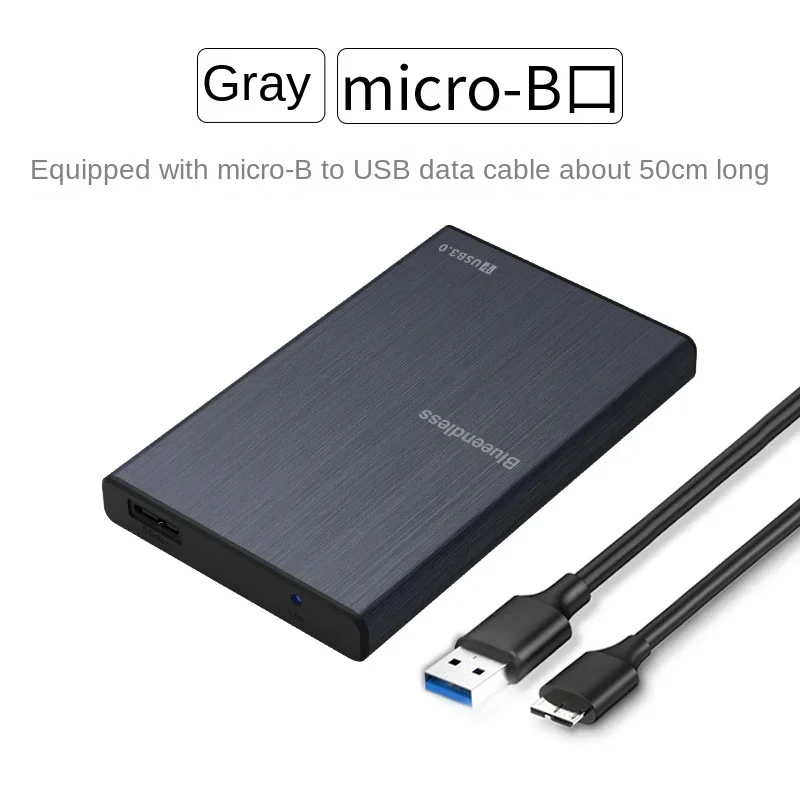 Custodia Esterna In Alluminio Per Disco Rigido Portatile Usb 3.0 Sata Hdd Case 2.5 "Pollici Hdd Box