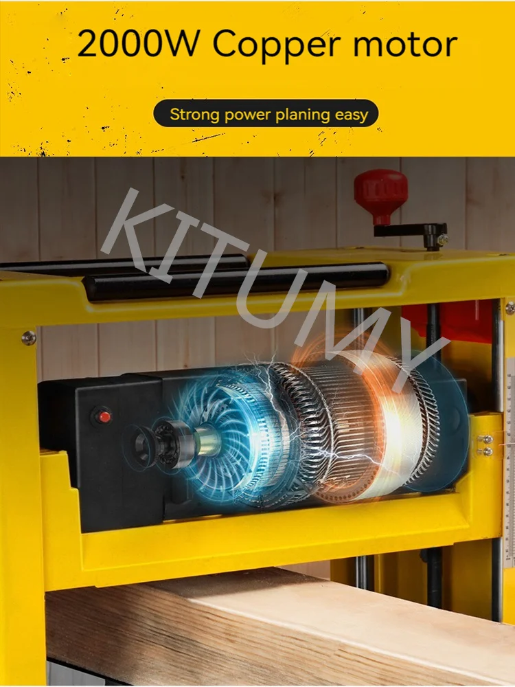 Multi-functional Desktop Woodworking Press Planer Automatic Planing Machine Wood Electric Pressure Planer