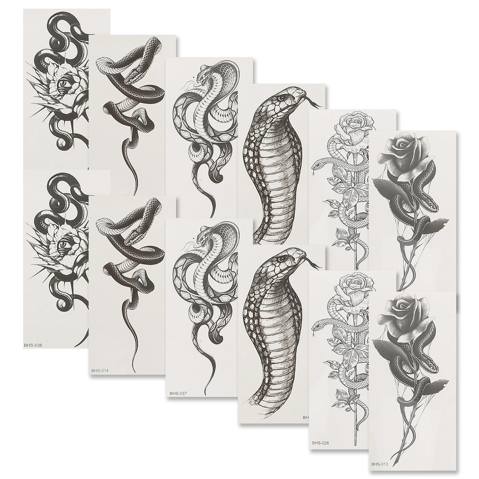 

Rose Tattoo Stickers Flower Medusa Temporary Goth Personalized Women