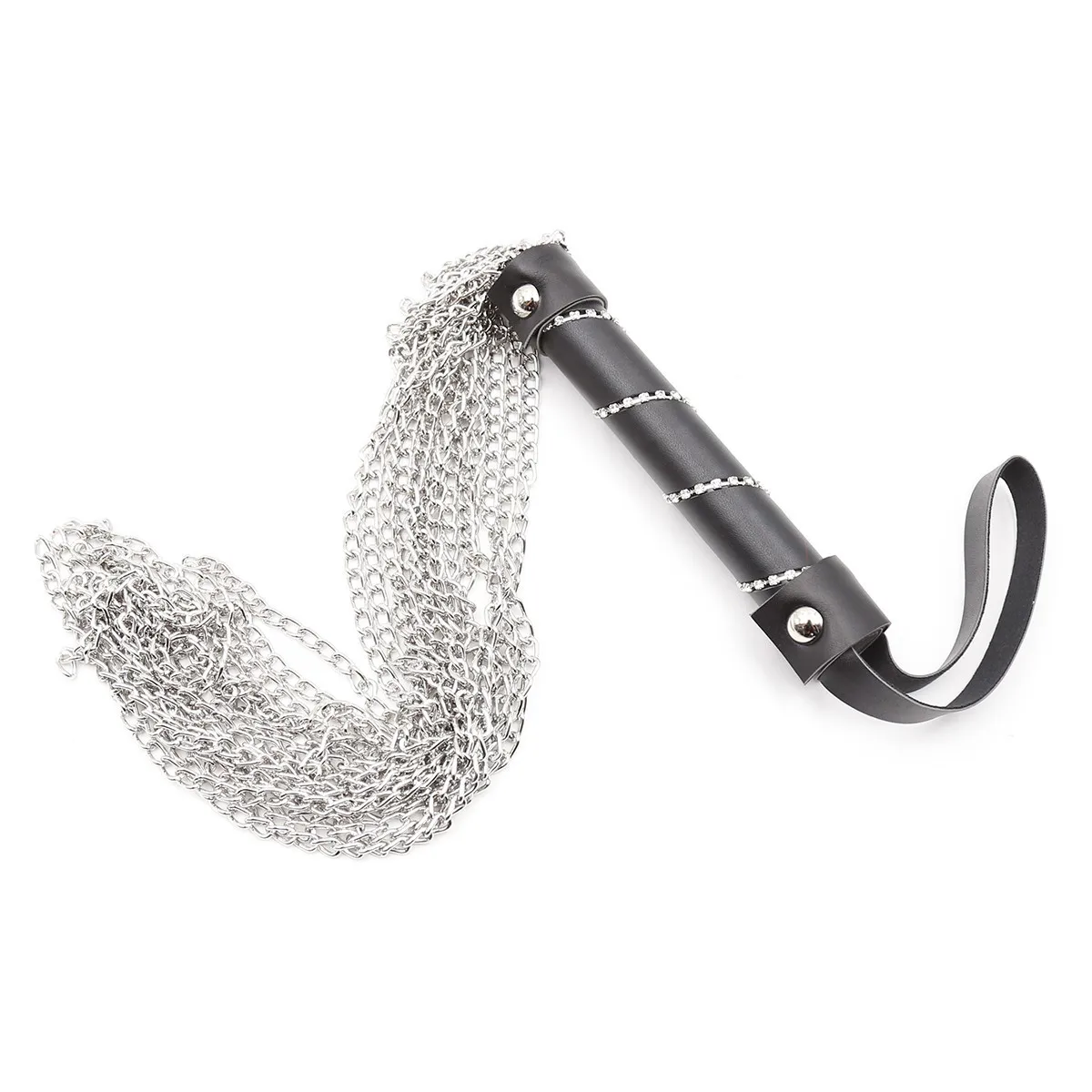 Riding Whip With Leather Inlaid Crystal Handle,Horse Whip Crop Riding Whip Teaching Training Whips 3